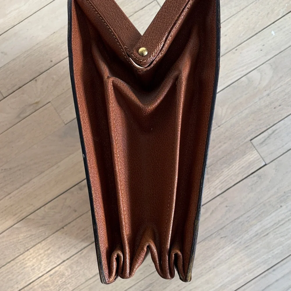 Gucci Brown Leather Briefcase